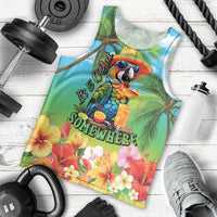 Always 5 O'clock Men Tank Top Hawaiian Tropical Parrot - Polynesian Pride
