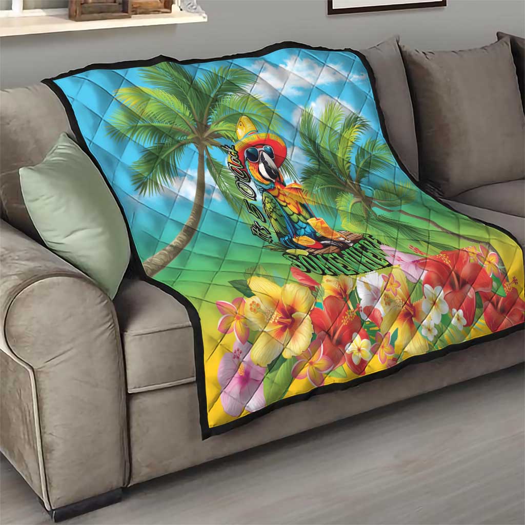 Always 5 O'clock Quilt Hawaiian Tropical Parrot - Polynesian Pride