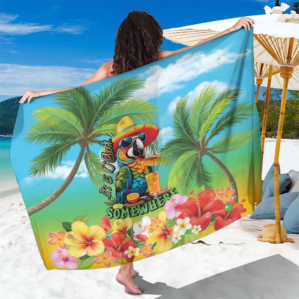 Always 5 O'clock Sarong Hawaiian Tropical Parrot - Polynesian Pride