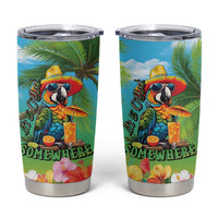 Always 5 O'clock Tumbler Cup Hawaiian Tropical Parrot - Polynesian Pride