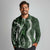Hawaii Puakenikeni and Maile Lei Long Sleeve Polo Shirt Green Japanese Wave Style - Polynesian Pride