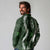 Hawaii Puakenikeni and Maile Lei Long Sleeve Polo Shirt Green Japanese Wave Style - Polynesian Pride