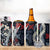 Hawaii Puakenikeni and Maile Lei 4 in 1 Can Cooler Tumbler Navy Blue Japanese Wave Style - Polynesian Pride