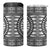 All White Tonga Malo e lelei 4 in 1 Can Cooler Tumbler Vintage Ngatu Tribal Pattern - Polynesian Pride