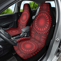 All Red Tonga Malo e lelei Car Seat Cover Vintage Ngatu Tribal Pattern - Polynesian Pride