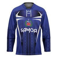 2026 Rugby Nations Series Custom Manu Samoa Hockey Jersey LT9 Unisex Blue - Polynesian Pride