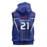 2026 Rugby Nations Series Custom Manu Samoa Sleeveless Zip Hoodie LT9 - Polynesian Pride