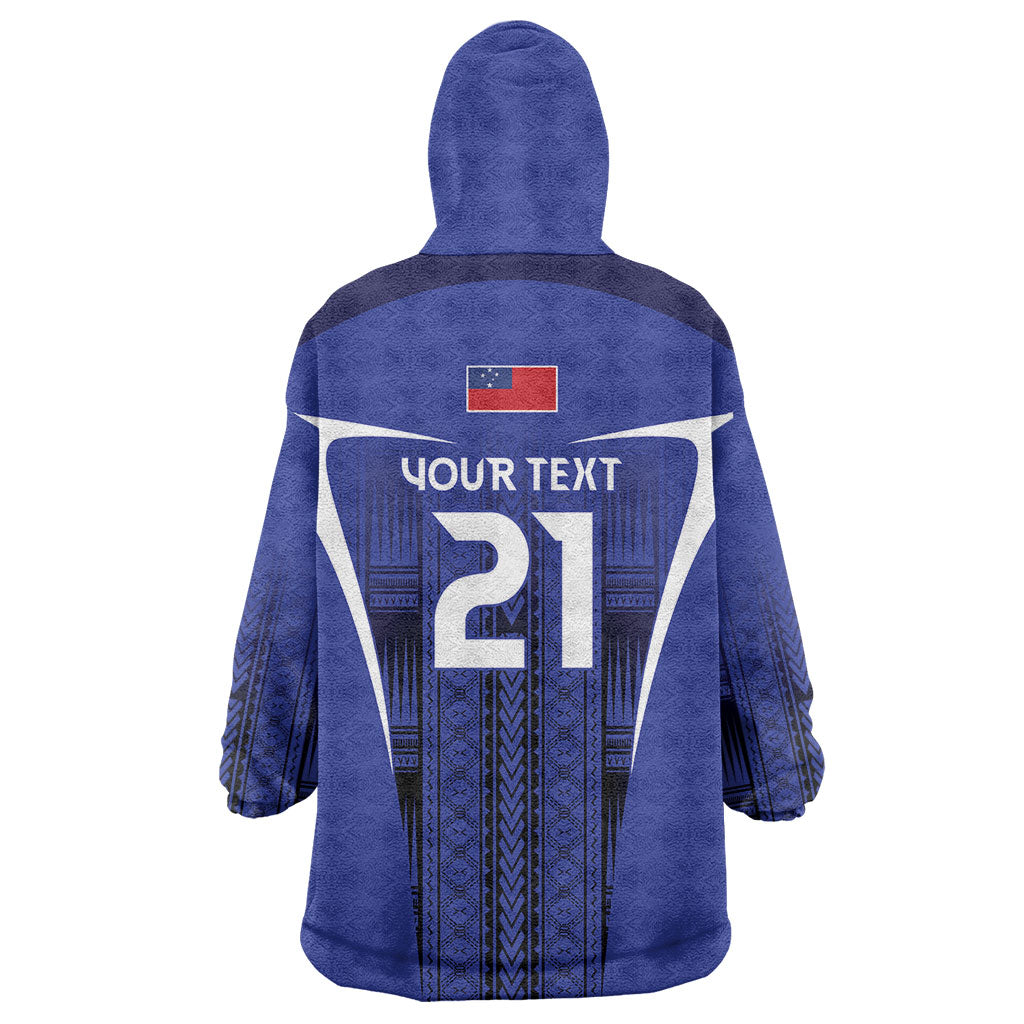2026 Rugby Nations Series Custom Manu Samoa Wearable Blanket Hoodie LT9 - Polynesian Pride