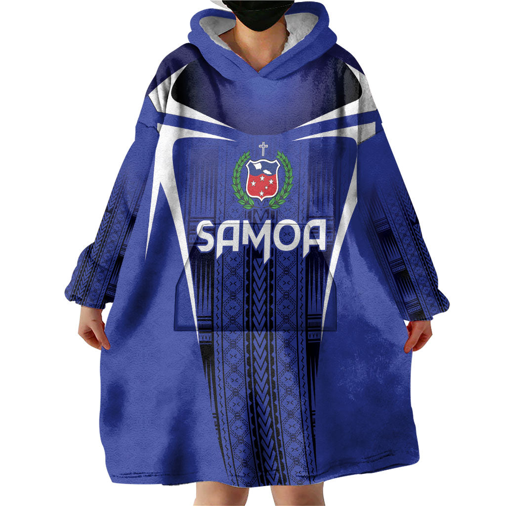 2026 Rugby Nations Series Custom Manu Samoa Wearable Blanket Hoodie LT9 - Polynesian Pride