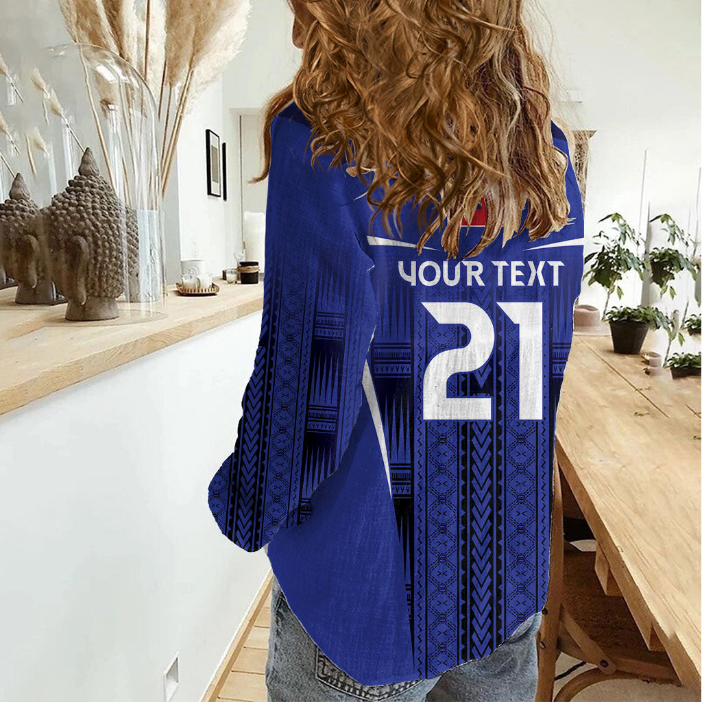 2026 Rugby Nations Series Custom Manu Samoa Women Casual Shirt LT9 - Polynesian Pride