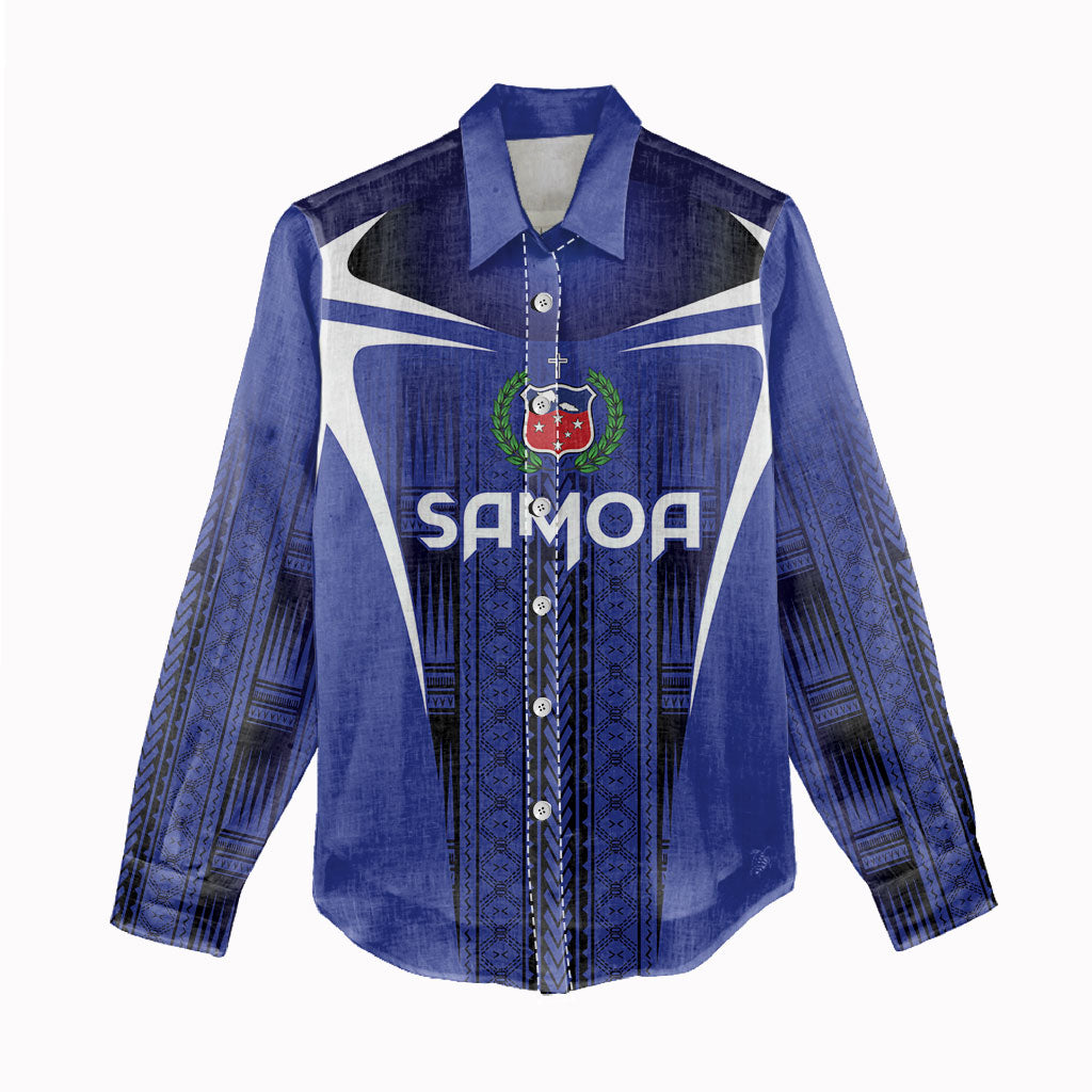 2026 Rugby Nations Series Custom Manu Samoa Women Casual Shirt LT9 - Polynesian Pride