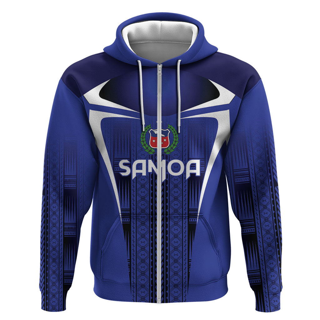 2026 Rugby Nations Series Custom Manu Samoa Zip Hoodie