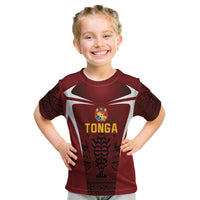 2026 Rugby Nations Series Custom Tonga Ikale Tahi Kid T Shirt LT9 Red - Polynesian Pride