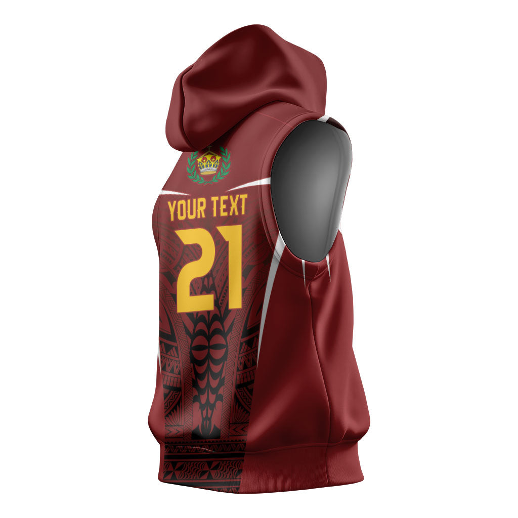 2026 Rugby Nations Series Custom Tonga Ikale Tahi Sleeveless Hoodie LT9 - Polynesian Pride