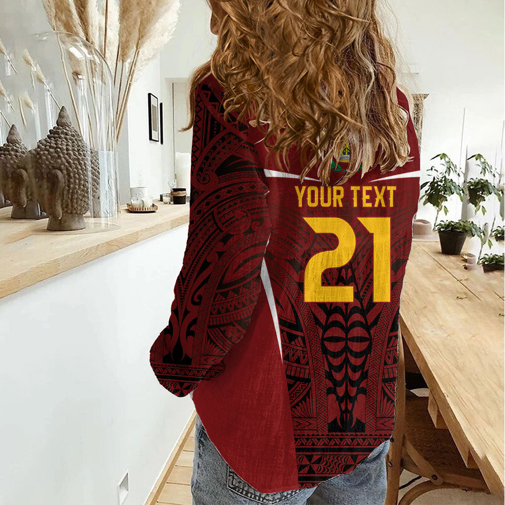2026 Rugby Nations Series Custom Tonga Ikale Tahi Women Casual Shirt LT9 - Polynesian Pride