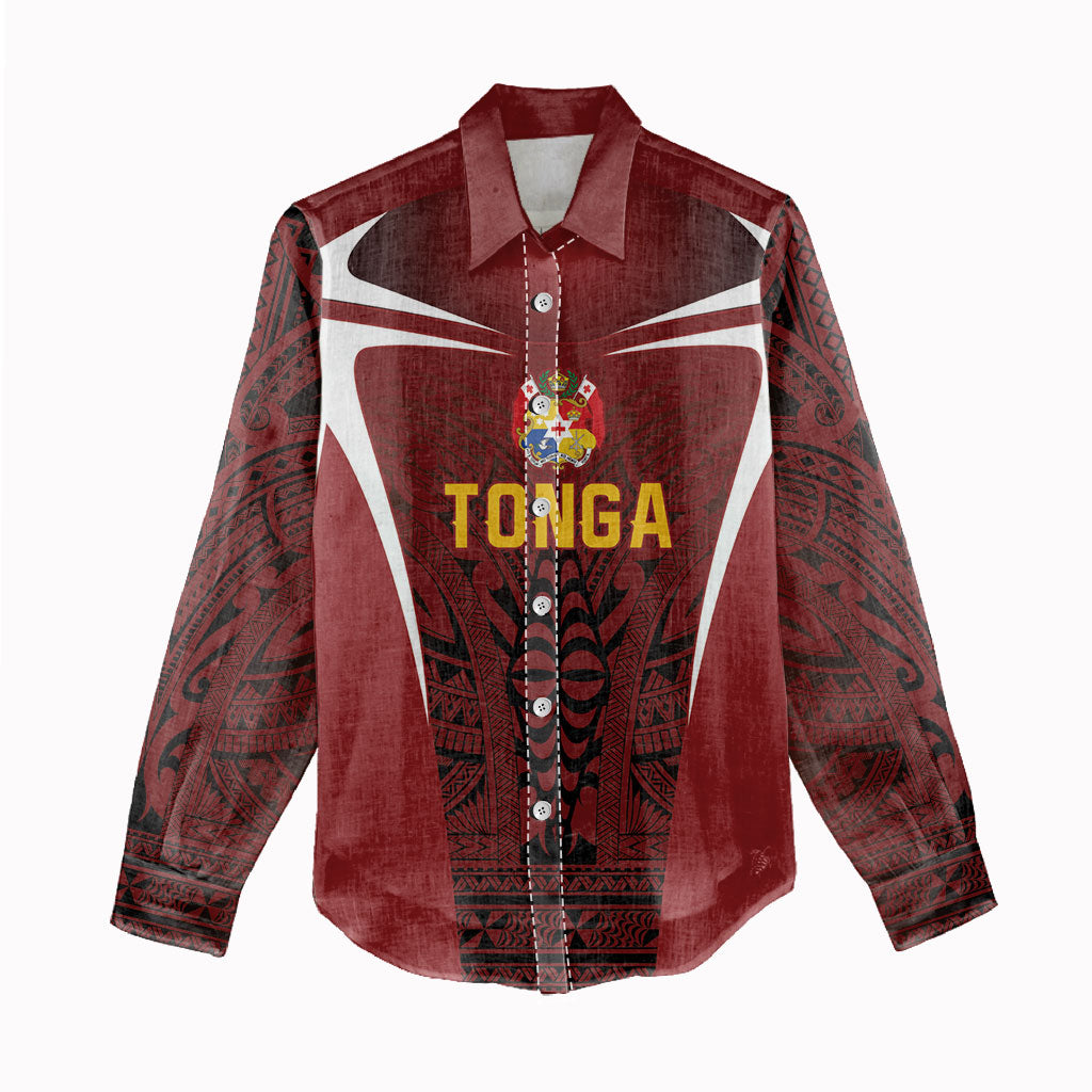 2026 Rugby Nations Series Custom Tonga Ikale Tahi Women Casual Shirt LT9 - Polynesian Pride