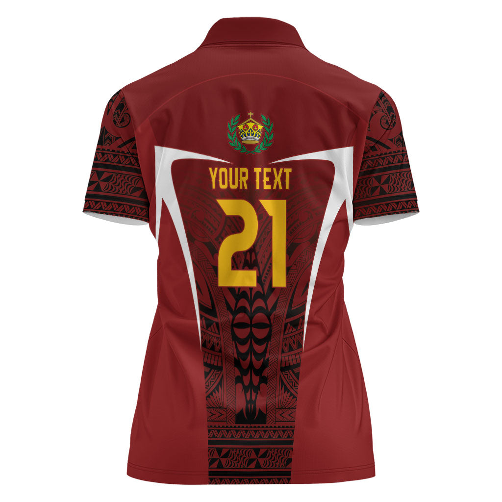 2026 Rugby Nations Series Custom Tonga Ikale Tahi Women Polo Shirt LT9 - Polynesian Pride