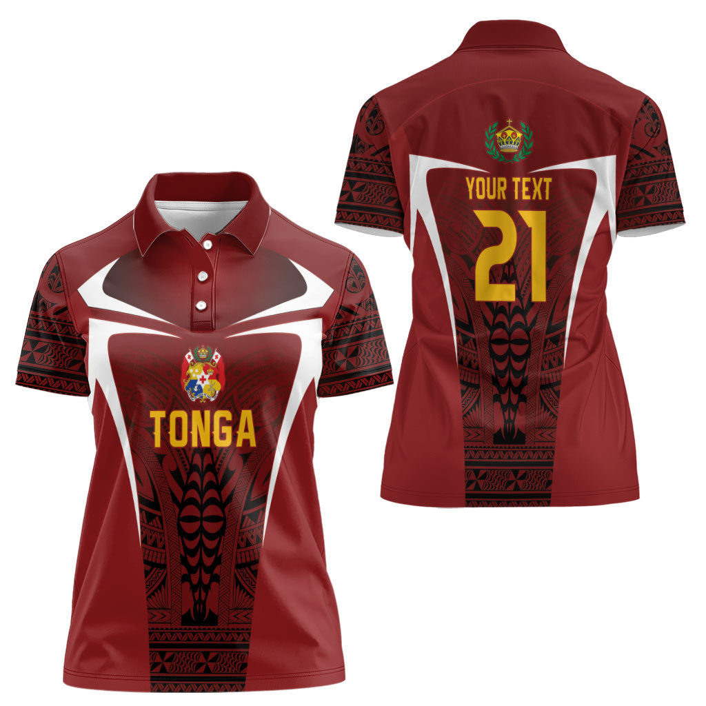 2026 Rugby Nations Series Custom Tonga Ikale Tahi Women Polo Shirt LT9 - Polynesian Pride