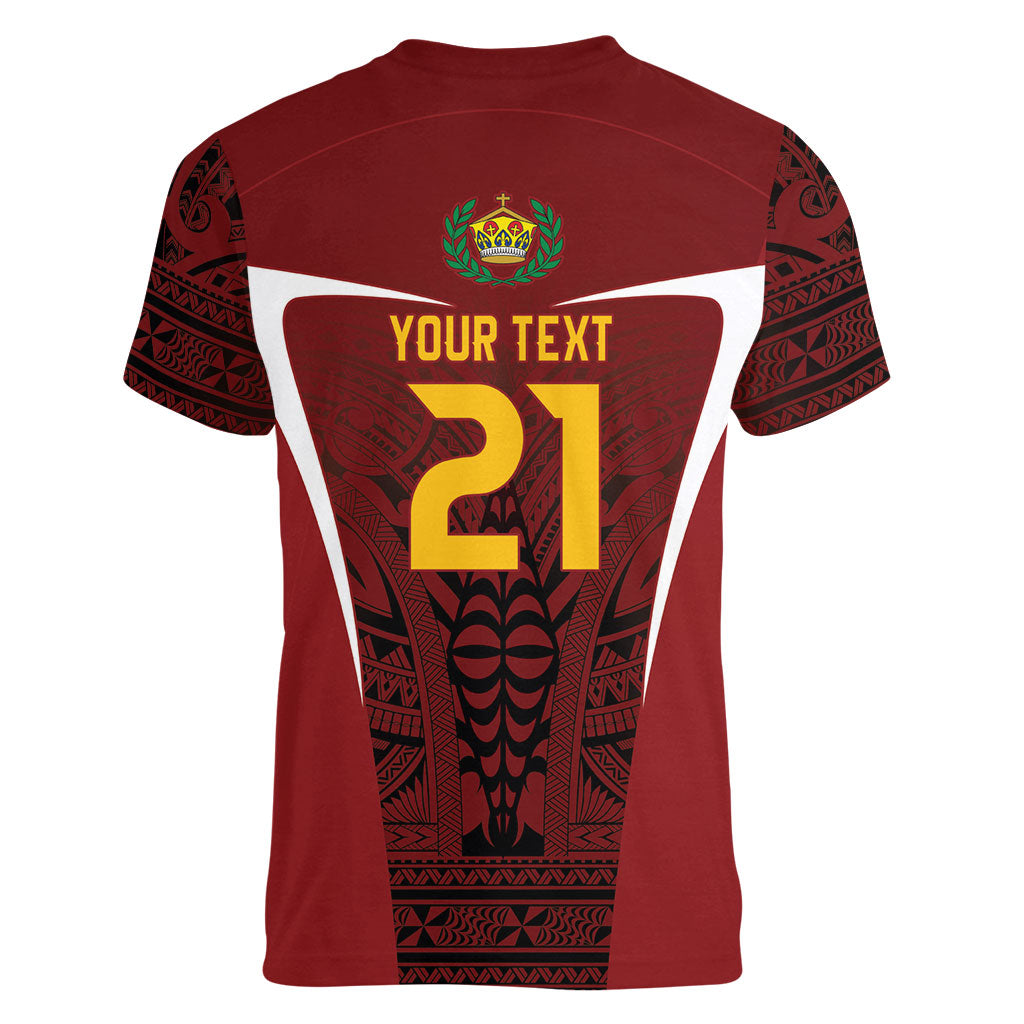 2026 Rugby Nations Series Custom Tonga Ikale Tahi Women V-Neck T-Shirt LT9 - Polynesian Pride