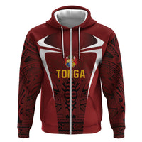 2026 Rugby Nations Series Custom Tonga Ikale Tahi Zip Hoodie LT9 Zip Hoodie Red - Polynesian Pride