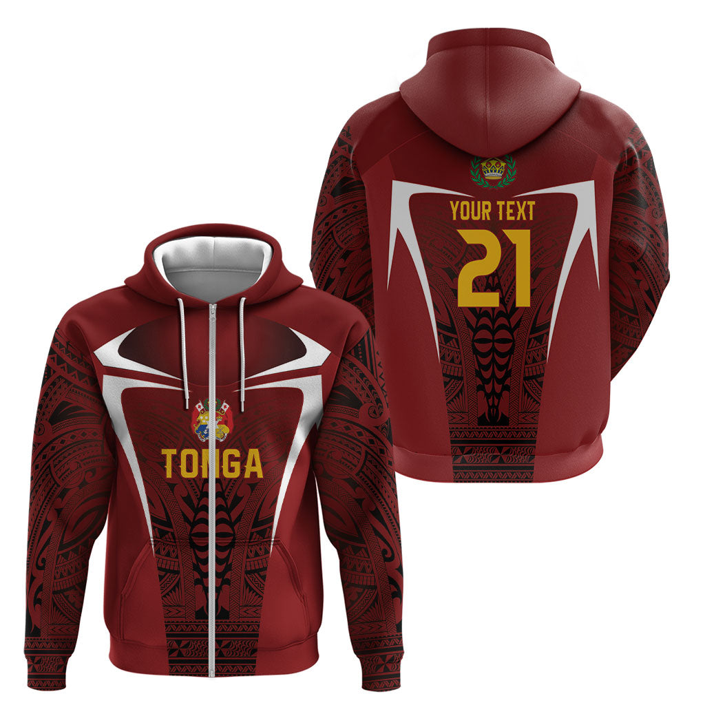 2026 Rugby Nations Series Custom Tonga Ikale Tahi Zip Hoodie LT9 - Polynesian Pride