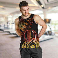 New Zealand Men Tank Top Aotearoa Hei-Tiki Maori Fern Tattoo Arty LT9 - Polynesian Pride