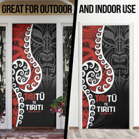 Honour The Treaty New Zealand Door Cover Toitu Te Tiriti Ake Ake Ake - Polynesian Pride
