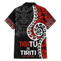 Honour The Treaty New Zealand Family Matching Long Sleeve Bodycon Dress and Hawaiian Shirt Toitu Te Tiriti Ake!Ake!Ake! LT9 - Polynesian Pride