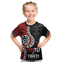 Honour The Treaty New Zealand Kid T Shirt Toitu Te Tiriti Ake!Ake!Ake!