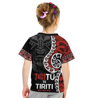 Honour The Treaty New Zealand Kid T Shirt Toitu Te Tiriti Ake!Ake!Ake!