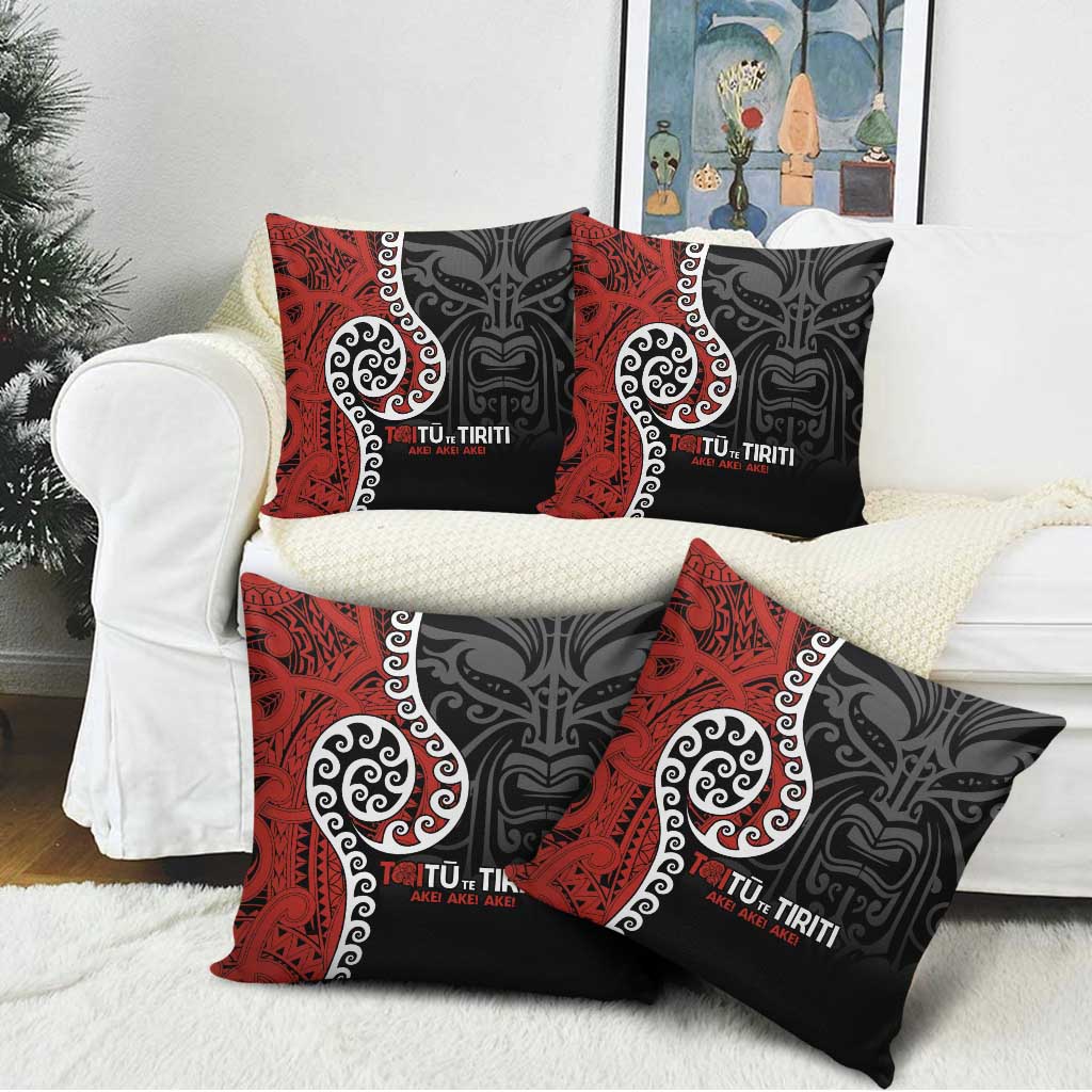 Honour The Treaty New Zealand Pillow Cover Toitu Te Tiriti Ake Ake Ake - Polynesian Pride