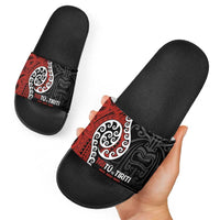 Honour The Treaty New Zealand Slide Sandals Toitu Te Tiriti Ake Ake Ake - Polynesian Pride