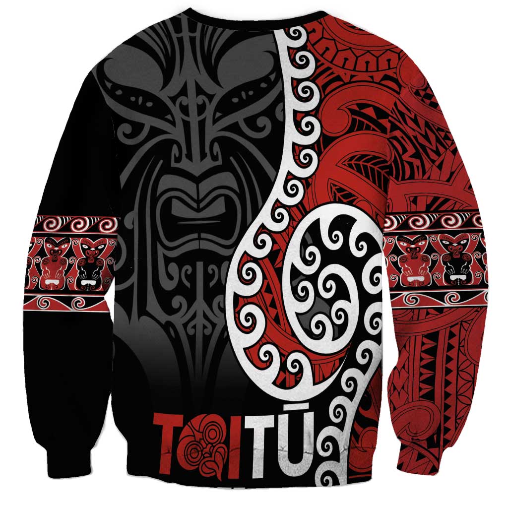 Honour The Treaty New Zealand Sweatshirt Toitu Te Tiriti Ake!Ake!Ake! LT9 - Polynesian Pride