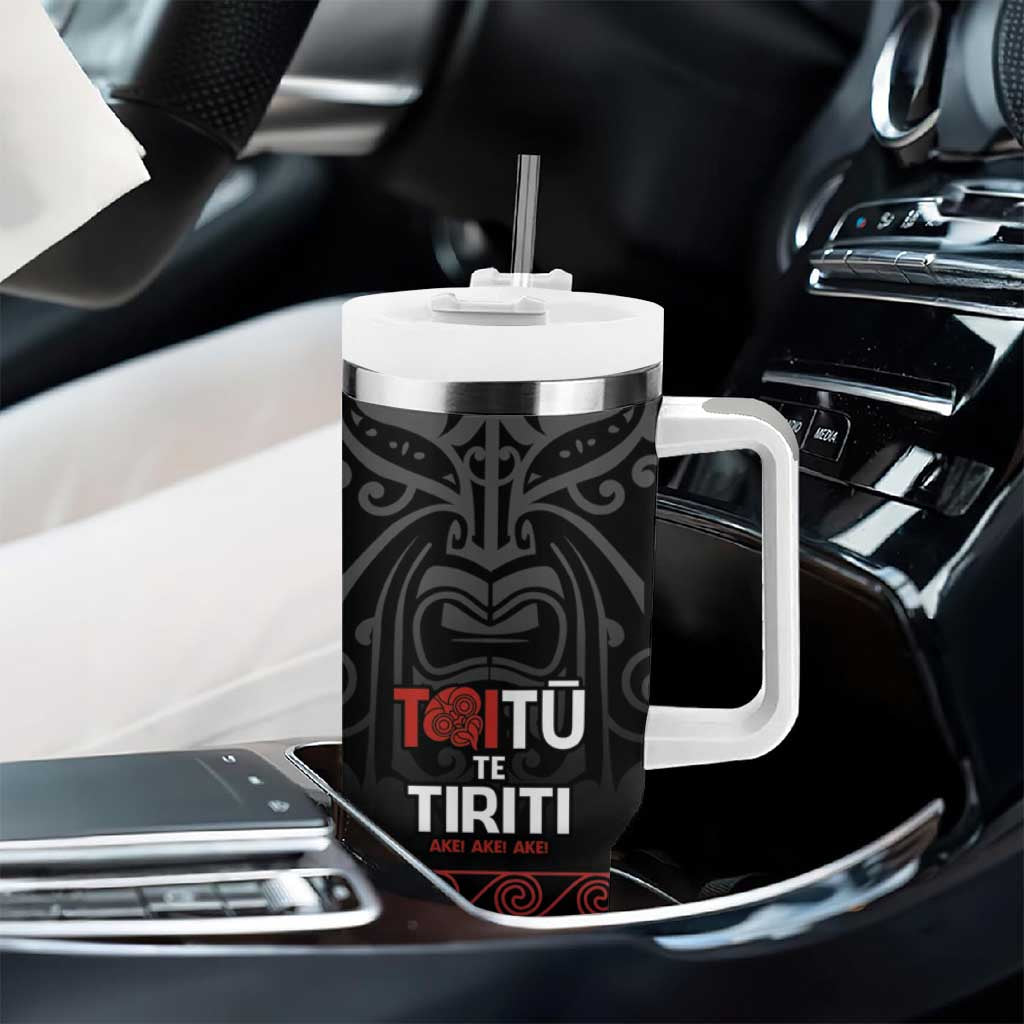 Honour The Treaty New Zealand Tumbler With Handle Toitu Te Tiriti Ake!Ake!Ake!