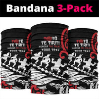 Honour The Treaty New Zealand Neck Gaiter Toitu Te Tiriti Half Fern Haka Dance LT9