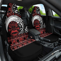 Honour The Treaty New Zealand Personalised Car Seat Cover Toitu Te Tiriti Indigenous Maori Face