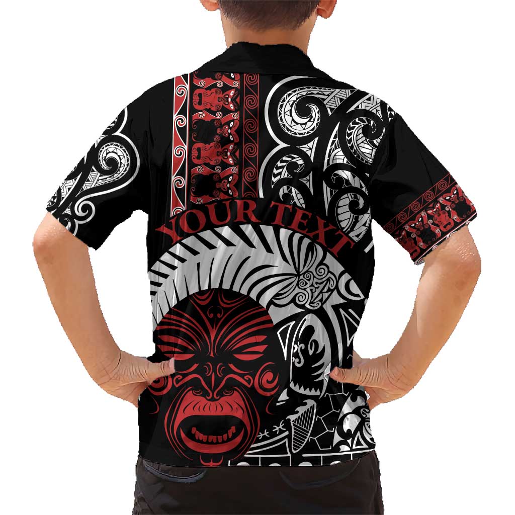 Honour The Treaty New Zealand Personalised Family Matching Short Sleeve Bodycon Dress and Hawaiian Shirt Toitu Te Tiriti Indigenous Maori Face