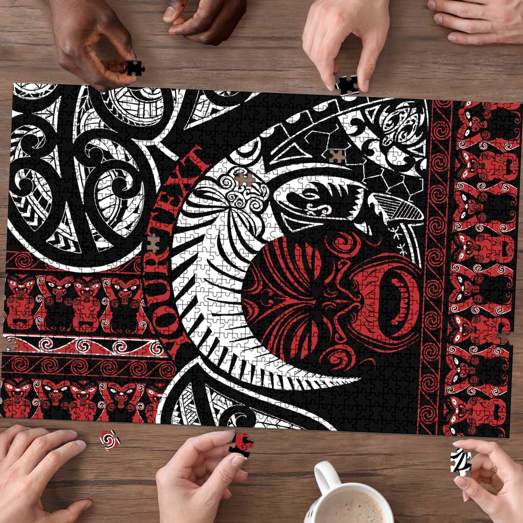 Honour The Treaty New Zealand Personalised Puzzle Toitu Te Tiriti Indigenous Maori Face - Polynesian Pride