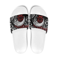 Honour The Treaty New Zealand Personalised Slide Sandals Toitu Te Tiriti Indigenous Maori Face - Polynesian Pride