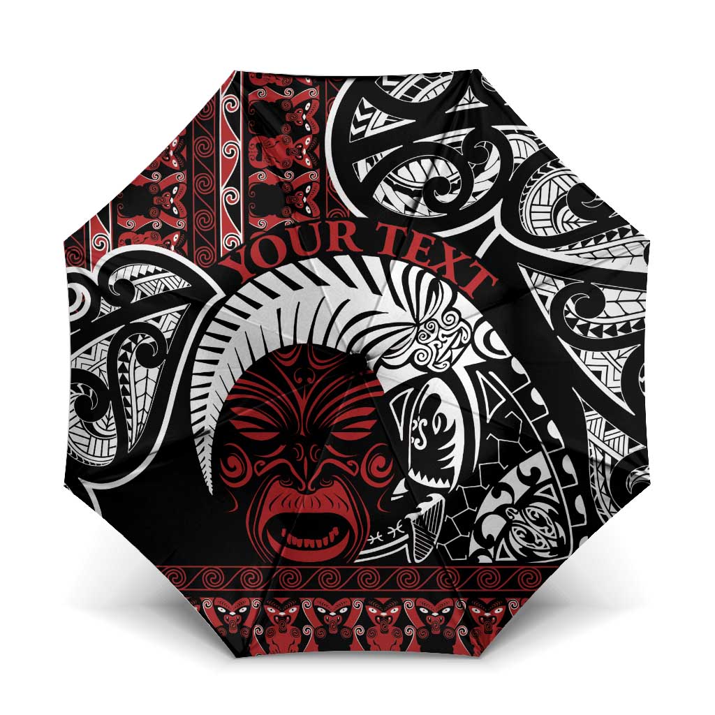 Honour The Treaty New Zealand Personalised Umbrella Toitu Te Tiriti Indigenous Maori Face - Polynesian Pride