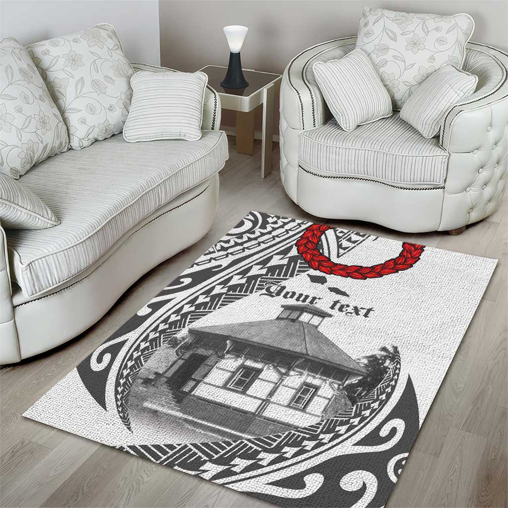 Samoa Mau Movement House Personalised Area Rug Fa'a Samoa The Samoan Way