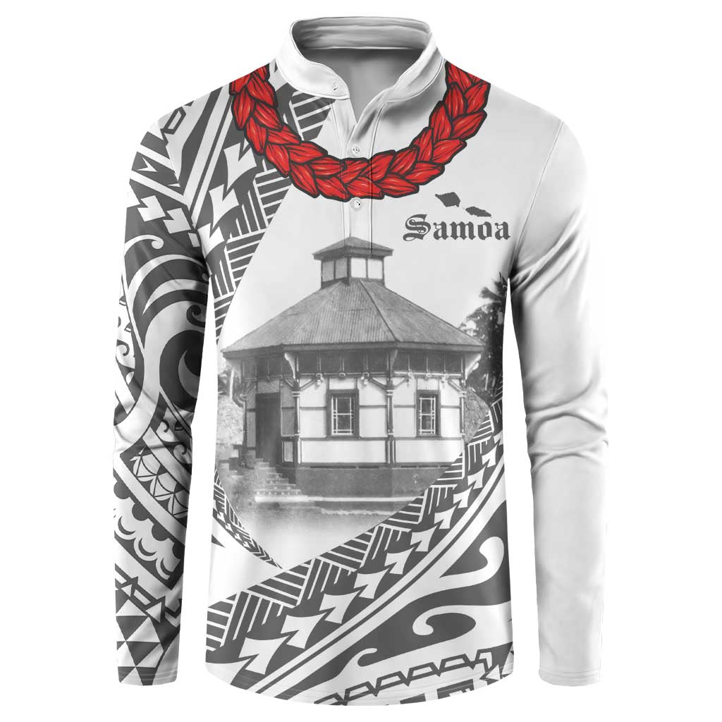 Samoa Mau Movement House Personalised Button Sweatshirt Fa'a Samoa The Samoan Way
