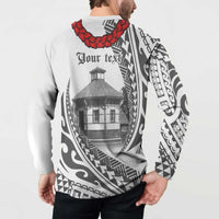 Samoa Mau Movement House Personalised Button Sweatshirt Fa'a Samoa The Samoan Way