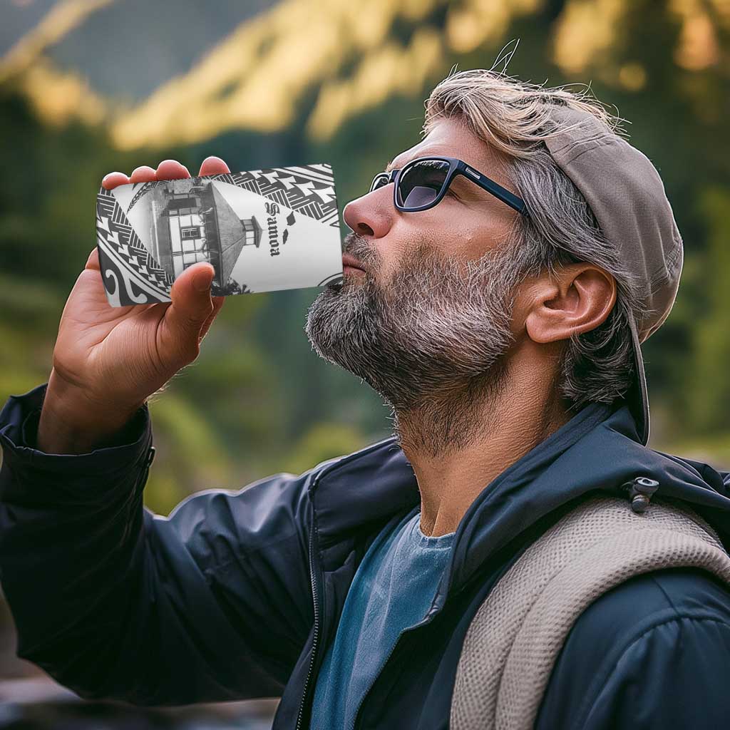 Samoa Mau Movement House Personalised 4 in 1 Can Cooler Tumbler Fa'a Samoa The Samoan Way