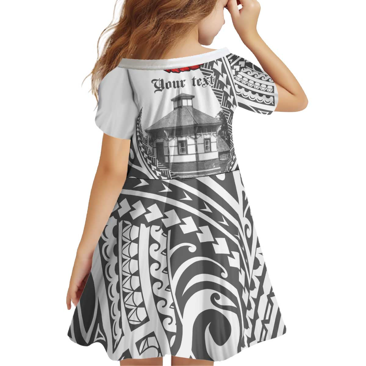 Samoa Mau Movement House Personalised Kid Short Sleeve Dress Fa'a Samoa The Samoan Way