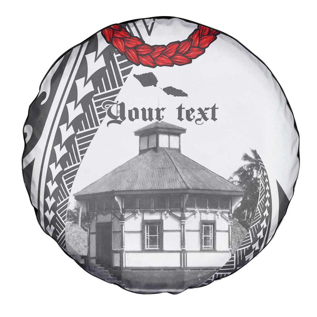 Samoa Mau Movement House Personalised Spare Tire Cover Fa'a Samoa The Samoan Way LT9 - Polynesian Pride