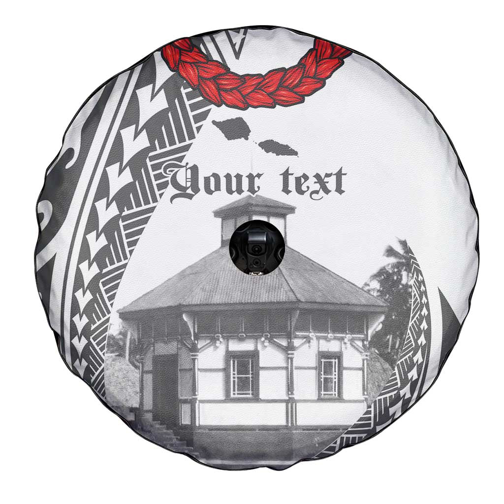 Samoa Mau Movement House Personalised Spare Tire Cover Fa'a Samoa The Samoan Way LT9 - Polynesian Pride