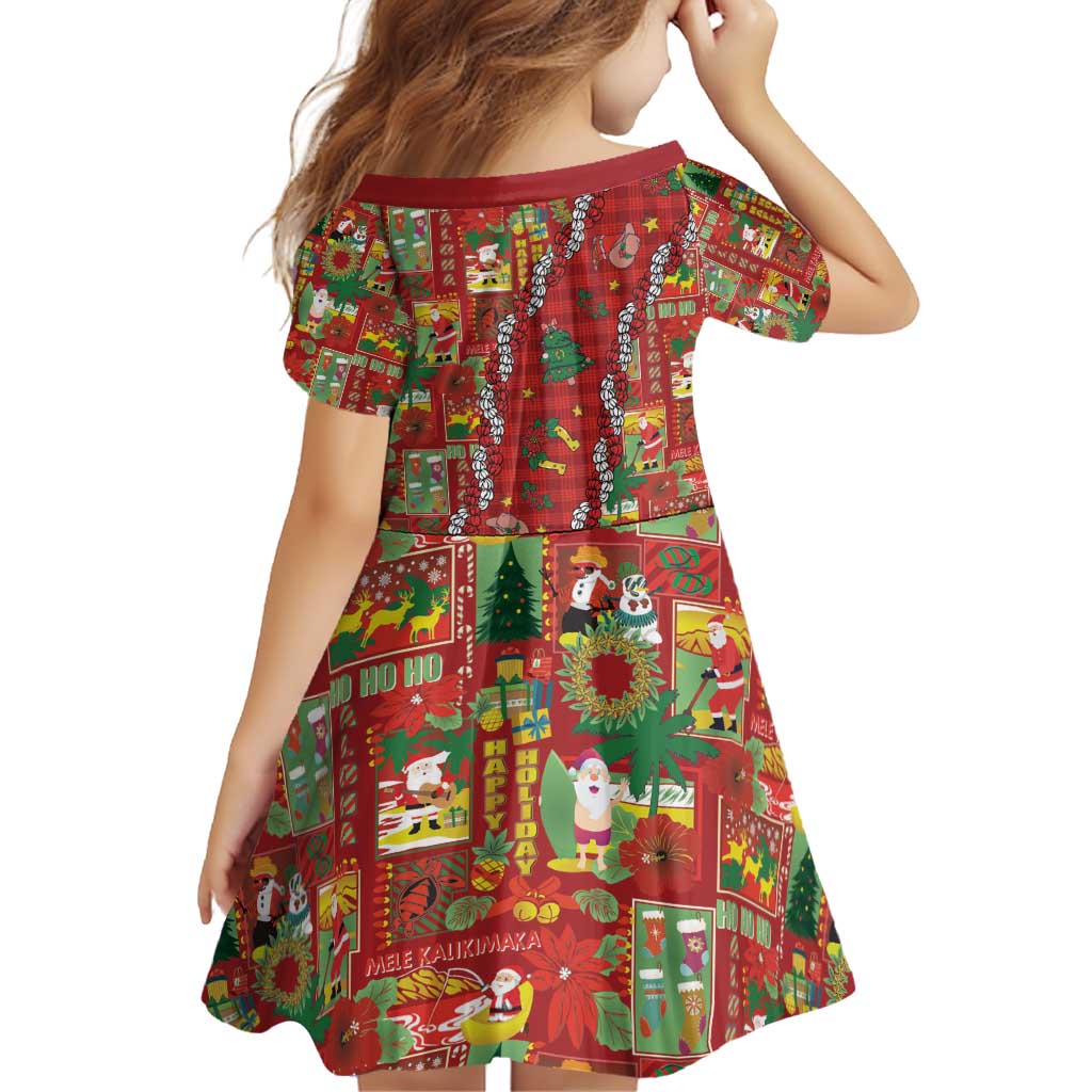 Mele Kalikimaka Pakalana Pikake Lei Family Matching Off Shoulder Short Dress and Hawaiian Shirt Hawaiian Rodeo Paniolo Omaomao Palaka - Polynesian Pride