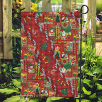 Mele Kalikimaka Pakalana Pikake Lei Garden Flag Hawaiian Rodeo Paniolo Omaomao Palaka - Polynesian Pride