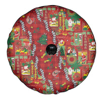 Mele Kalikimaka Pakalana Pikake Lei Spare Tire Cover Hawaiian Rodeo Paniolo Omaomao Palaka - Polynesian Pride